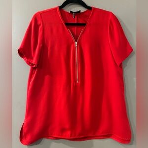 The Kooples Red Women's Blouse with Zipper
